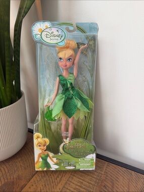 Disney Tinker Bell Doll in Bright Green Glitter Dress